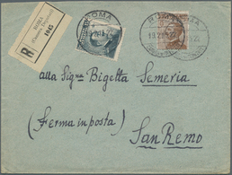 14875 Italien - Stempel: "ROMA CAMERA DEL DEPUTATI" Clear On Two Preprinting Covers 1924 And 1925 (one "Il - Poststempel