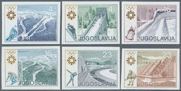 14895 Jugoslawien: 1984. Complete IMPERFORATE Olympic Set "Sarajevo '84" (6 Values). No Gum. - Storia Postale