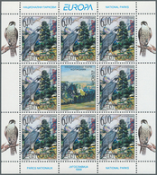 14896 Jugoslawien: 1999, Europa (National Parks), Each Issue In 10 Little Sheets, All Mint Never Hinged. M - Storia Postale