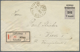 14898 Jugoslawien - Ganzsachen: 1920, 1 Kr On 15 F Grey-lilac Stationery Envelope (issue For Croatia), Upr - Ganzsachen