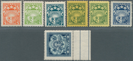 14946 Lettland: 1927/1933, Freimarken Staatswappen Mit Allen Typen, Es Fehlt Nur 121 I/II A/b, Postfrische - Lettonia