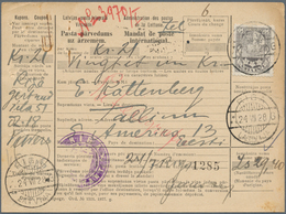 14947 Lettland: 1927, 20 S. Rose Tied By Cds. "RIGA 1.III.34" To Reverse To Complete Money Transfer Telegr - Lettland