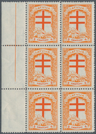 14955 Lettland: 1930, 2 S / 4 S. "Tuberkulose-Fürsorge" Luxus-6er-Block Postfrisch Mit Linkem Rand = 3x 2 - Lettland