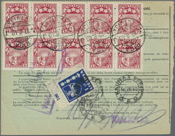 14970 Lettland: 1940, Parcel Card From RIGA 10.VIII. 40 Shortly After The Sovjet Occupation, With 6.30 Lat - Lettonie