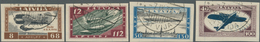 14987 Lettland: 1933, "Hilfsfond Für Verunglückte Flieger" FDC-Luxussatz Je Mit Klarem Ersttags-Stpl. 7.9. - Lettonie