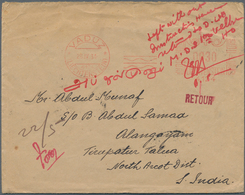 15043 Liechtenstein: 1934, Brief Mit 30 Rp. Absenderfreistempel Von VADUZ Nach TIRUPATTUR TALUA, Südindien - Briefe U. Dokumente