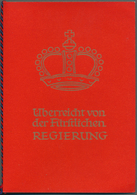 15050 Liechtenstein: 1946, Seltenes Geschenkheft Der Fürstlichen Regierung " Zur Erinnerung An Den Besuch - Storia Postale