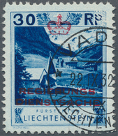 15069 Liechtenstein - Dienstmarken: 1932, 30 Rp., Kapelle Im Steg-Saminatal, Perfekt Zentriertes, Glasklar - Servizio