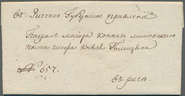 15077 Litauen - Vorphilatelie: 1803 RUSSIAN FIELD POST, Entire Letter 1803 (2 Oct) Of The LITHUANIAN ARMY - Lituanie