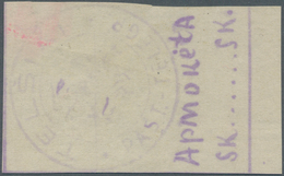 15087 Litauen - Lokalausgaben: Telsiai (Telschen): 1920, First "stamp" On Normal Paper Showing Circle And - Lituania
