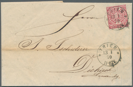 15156 Luxemburg - Besonderheiten: 1865/71, Incoming Mail: Drei Kabinett-Briefe Aus Gleicher Korrespondenz - Altri & Non Classificati