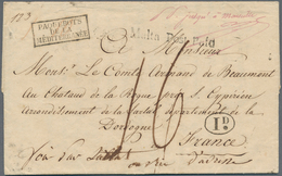 15159 Malta - Vorphilatelie: 1839 (26 Jan.), Folded Entire Letter From Malta To St. Cyprien Near Sarlat, D - Malta