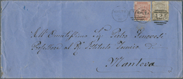 15161 Malta: 1880, 1 D Venetian Red And 4 D Grey-brown, Pl.17, Tied By Duplex A25 / MALTA, NO 6 80, Mixed - Malte