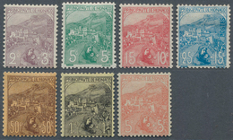 15184 Monaco: 1919, 2 C To 5 Fr. "Franz. War Widows And Orphans", Complete Set (7 Items) Unused With Origi - Neufs