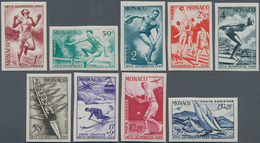 15198 Monaco: 1948, Olympiade, Postfr. Kpl. Ungezähnter Luxussatz. - Nuovi