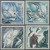 15203 Monaco: 1955, Airmails "Seabirds" Perf. 13, Four Values Complete Unmounted Mint. Mi. 350,- ?. - Ungebraucht