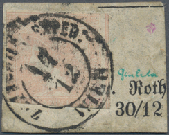 15334 Österreich: 1851, (30 Kr.) Rosa Zeitungsmarke, Sog. "ROSA MERKUR", Type Ib, Farbtypisches Exemplar, - Ungebraucht