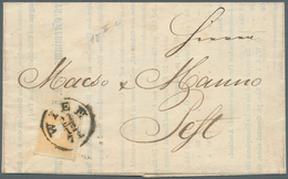 15336 Österreich: 1858/1859, 2 Kreuzer Hellorange Als Einzelfrankatur Entwertet Mit K1 WIEN (1860) Auf Dru - Neufs