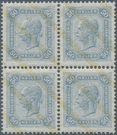 15367 Österreich: 1904, 50 Heller Schieferblau Im Perfekt Zentriertem Luxus-4er-Block (A.N.K. Für 4er-Bloc - Ungebraucht