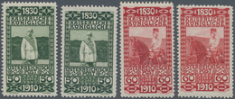 15381 Österreich: 1910, 50 H Dunkelgrün Und 60 H. Karmin, 172/173 Variante Postfrisch, 1x Im Hochformat 39 - Ungebraucht