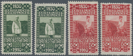 15381 Österreich: 1910, 50 H Dunkelgrün Und 60 H. Karmin, 172/173 Variante Postfrisch, 1x Im Hochformat 39 - Neufs