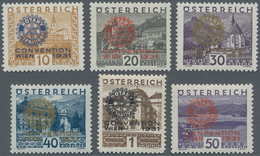 15397 Österreich: 1931, Rotarier Kompletter Satz Postfrisch, Mi. ? 650,-- (ANK. 518/23, ? 750,--) - Neufs