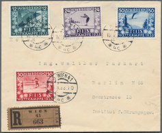 15406 Österreich: 1933: FIS-Wettkämpfe Komplett Auf R-Brief Mit Tagesstempel Aus Wien Nach Berlin. Markenw - Ungebraucht