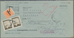 15428 Österreich: 1947, Gerichtsrückschein Für Ortsbriefe Aus Kufstein Vom 15.I.47. Nachgebühr War 12 Gr. - Neufs