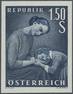 15436 Österreich: 1958: 1,50 Shilling "Muttertag", Ungezähnt. Extrem Seltenes Exemplar In Einwandfreier Po - Neufs