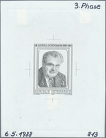 15499 Österreich: 1988. Probedruck In Schwarz Für Marke "100. Geburtstag Von Leopold Schönbauer", Bezeichn - Ungebraucht