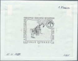 15508 Österreich: 1990. Probedruck In Schwarz Für Marke "Intl. Christus-Medicus-Kongreß", Bezeichnet Vs. U - Neufs