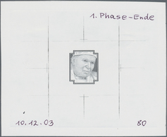15533 Österreich: 2005. Probedruck In Schwarz Für Marke "Tod Von Papst Johannes Paul II", Bezeichnet Vs. U - Ungebraucht