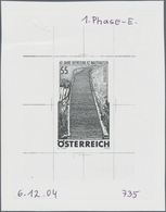 15535 Österreich: 2005. Probedruck In Schwarz Für Marke "60. Jahrestag Der Befreiung KZ Mauthausen", Bezei - Ungebraucht