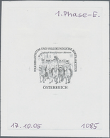 15538 Österreich: 2006. Probedruck In Schwarz Für Marke "Volksbrauchtum - Kranzelreiten", Bezeichnet Vs. U - Ungebraucht