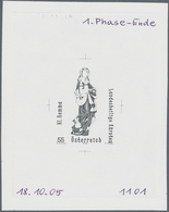 15539 Österreich: 2006. Probedruck In Schwarz Für Marke "Schutzpatrone - Hl. Hemma Von Gurk", Bezeichnet V - Ungebraucht