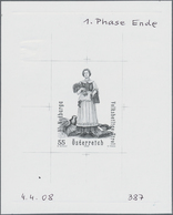 15545 Österreich: 2008. Probedruck In Schwarz Für Marke "Schutzpatrone - Hl. Notburga", Bezeichnet Vs. U.a - Neufs