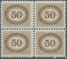 15547A Österreich - Portomarken: 1894, 50 Kr. Braun, "Ziffernzeichnung - Zeitungsmarken", Gezähnt 10 1/2, Z - Portomarken