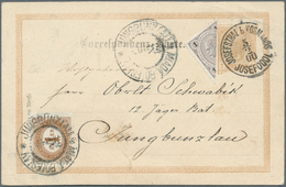 15552 Österreich - Portomarken: 1900, 1 Kreuzer Schwarz Mit Diagonaler Bzw. Waager. HALBIERUNG Als Zusatzf - Taxe