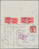 15570 Österreich - Portomarken: "SLOVENIEN", 1919, Faltpostkarte Aus Slovenien Nach Graz. Vorschriftsmäßig - Portomarken