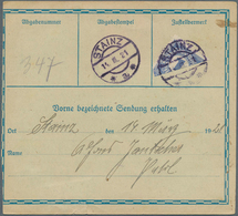 15580 Österreich - Portomarken: 1920/1922, 1Kr Blau , Diagonal Halbierte 1-Kronen Portomarke Für Avisogebü - Segnatasse