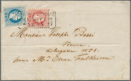 15635 Österreichische Post In Der Levante: 1872, 5 So Rot Und 10 So Blau Franz-Josef, Grober Druck, MiF Au - Oriente Austriaco