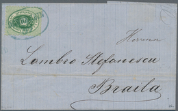 15656 Österreich - Donau-Dampfschifffahrtsgesellschaft: 1867 (ca.), 10 Kr. Grün, Type I Auf Faltbriefhülle - Sonstige & Ohne Zuordnung