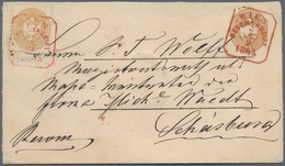 15679 Österreich - Ganzsachen: 1865 (7.9.), GS-Umschlag Doppeladler 15 Kr. Braun Mit Zusatzfrankatur Vs. 1 - Sonstige & Ohne Zuordnung