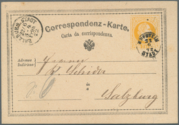 15680 Österreich - Ganzsachen: 1870/1876, 13 Correspondenz-Karten 2 Kr. Gelb Mit Teils Unterschiedl. Typen - Autres & Non Classés
