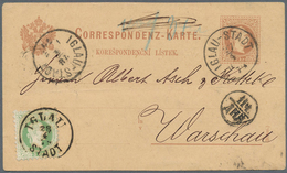 15683 Österreich - Ganzsachen: 1879, 2 Kr Braun Ganzsachenkarte (deutsch/böhmisch) Von IGLAU-STADT, 27/4, - Autres & Non Classés