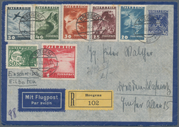 15693 Österreich - Ganzsachen: 1938, 40 Groschen Lufpostumschlag Per Einschreiben/Eilboten Mit Guter Zusat - Autres & Non Classés