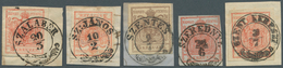 15750 Österreich - Stempel: 1850, "SZALABER", "SZ:JANOS", "SZENTES", "SZEREDNYE" Und "SZENT KERESZT" Je Zi - Machines à Affranchir (EMA)