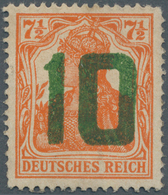 15797 Polen: 1919, 10 F On 7 1/2 Pfennig Germania Mnh Signed Schmutz. - Lettres & Documents