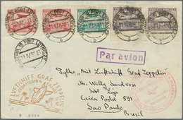 15799A Polen: 1932, Zeppelin 3rd South America Trip, Polish Mail "WARSZAWA 11.IV.32" To Sao Paulo, Flight C - Lettres & Documents