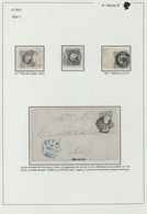 15833 Portugal: 1853-Three 25 Rs Used Stamps And A Letter Sent From Porto To Lisboa With 25 Rs Stamp Bar C - Lettres & Documents